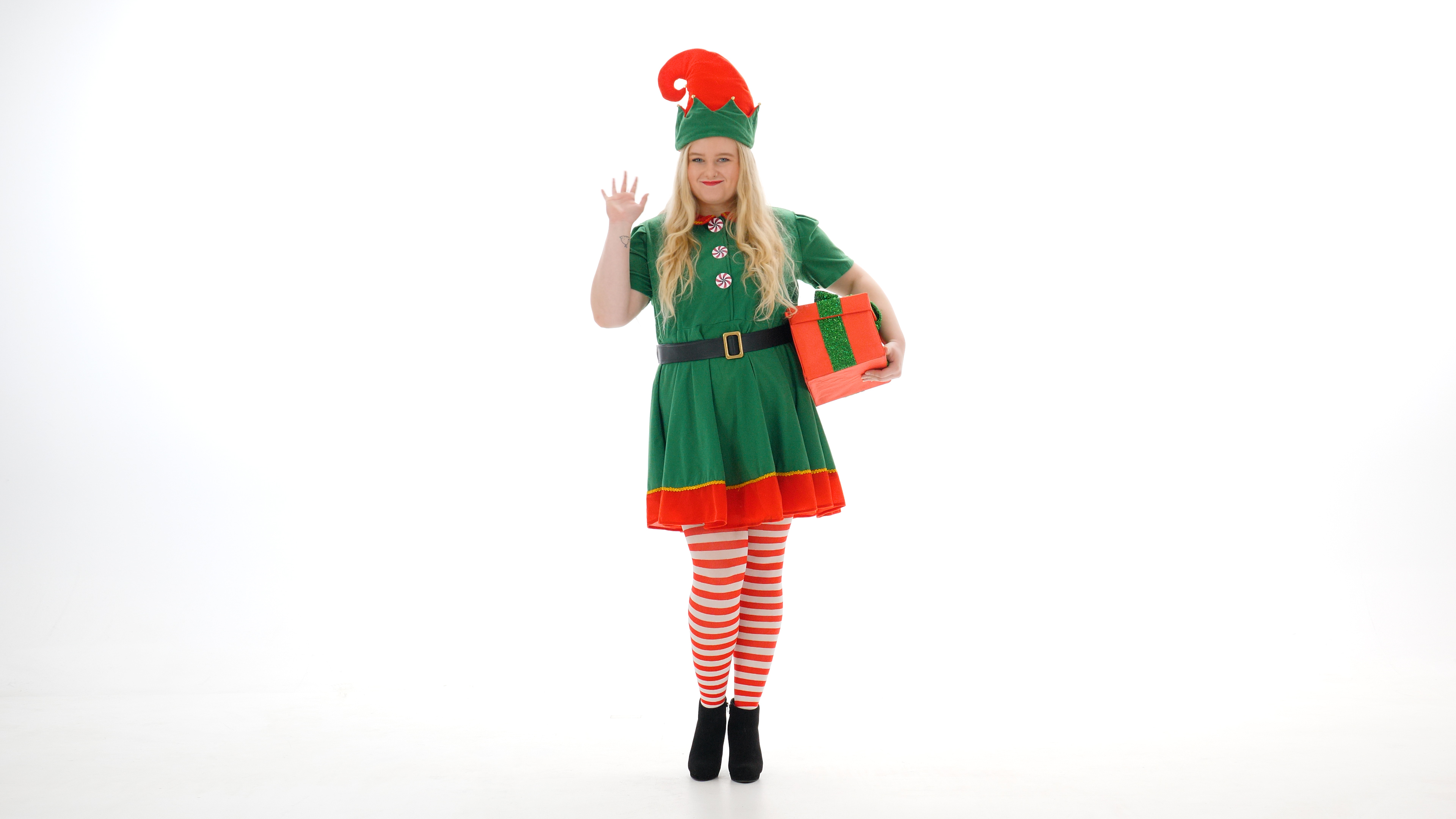 FUN2177PL Womens Holiday Elf Plus Size